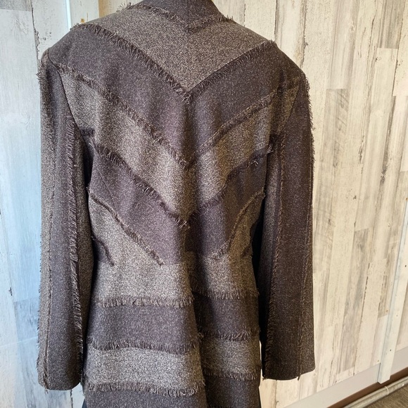 Brown Distressed Blazer - Picture 8 of 8